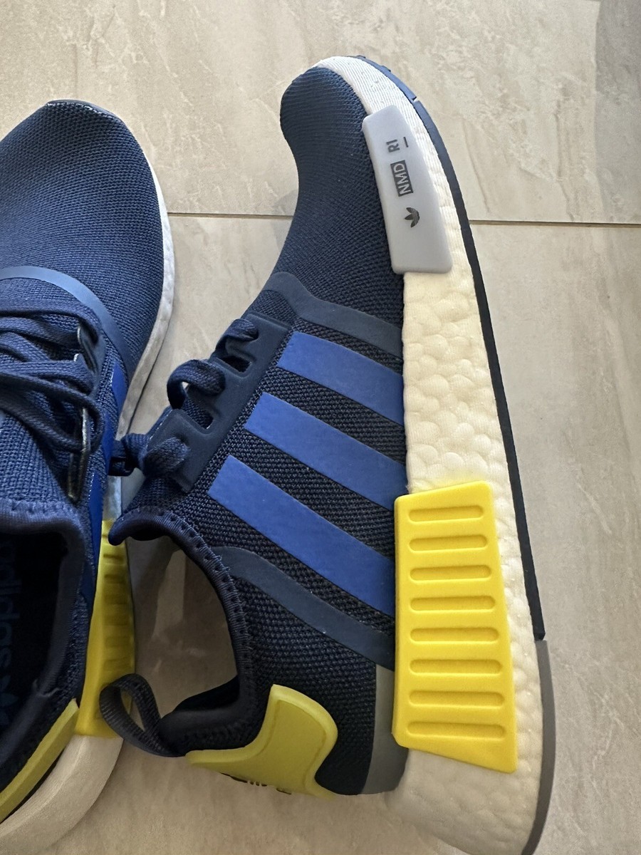 adidas NMD R1 Night Indigo Royal Blue Yellow Size