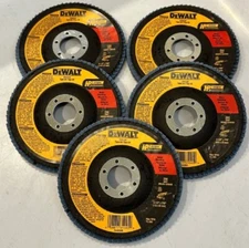 DeWalt DW8309 Flap Disc Metal Blending 80 Grit Zirconia 4-1/2" x 7/8" 5-PK