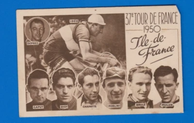CYCLISME carte équipe cycliste ILE-DE- FRANCE TOUR DE FRANCE 1950 - Photo 1/2