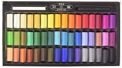 Mungyo Non Toxic Pastel Soft Drawing Art Set 48 Colors Set Square Chalk 