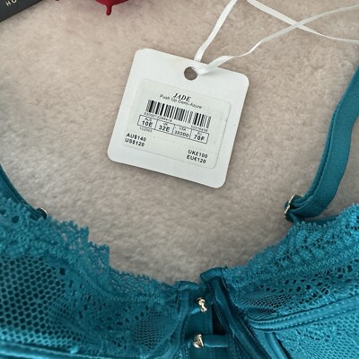 Ensemble Lingerie Honey Birdette Jordyn 4 Pièces Taille 34D, Push-up, Noir, Jarretière, Boléro, Neuf Avec étiquettes