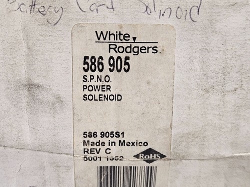 NEW WHITE RODGERS POWER SOLENOID 586 905 S1 REV C - 第 2/7 張圖片