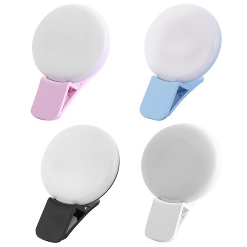 5 szt. Mini LED USB Klips Telefon komórkowy Q Pierścień do selfie Lampa błyskowa Wypełniająca (różowy) - Zdjęcie 8 z 10