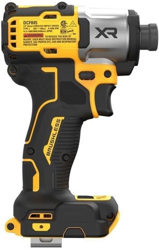 For DEWALT DCF845B 20 V DC Impact Driver, Brushless, 1/4", Bare Tool Only - Picture 8 of 8