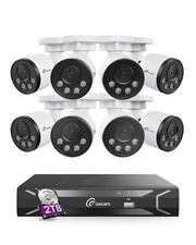 Loocam 2.5K PoE Security IP Camera System 2TB, AI Smart Human/Vehicle Detection
