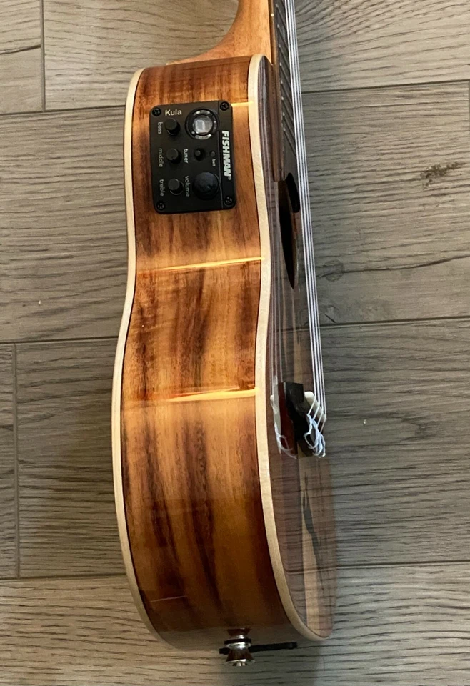 Luna Guitars Vista Stallion Concert A/E Ukulele w/ Gigbag, New! - Image 4 of 4