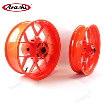 For Honda CBR600RR 2007-2022 2008 Arashi Neon Orange Front Rear Wheel ...