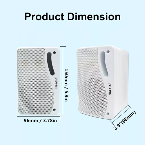 Altavoces Studiofinix 3.5" 200W Exterior Impermeable Bluetooth Montaje en Pared 3 Vías - Imagen 4 de 34