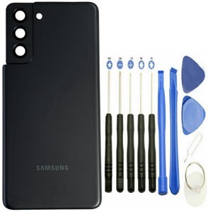 Original Samsung Galaxy S21 5G Akkudeckel Backcover SM-G991 Black + Werkzeugset