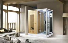 Dampfdusche Chicago inkl. Saunafunktion 170x120cm Dusche Sauna Badewanne Bad