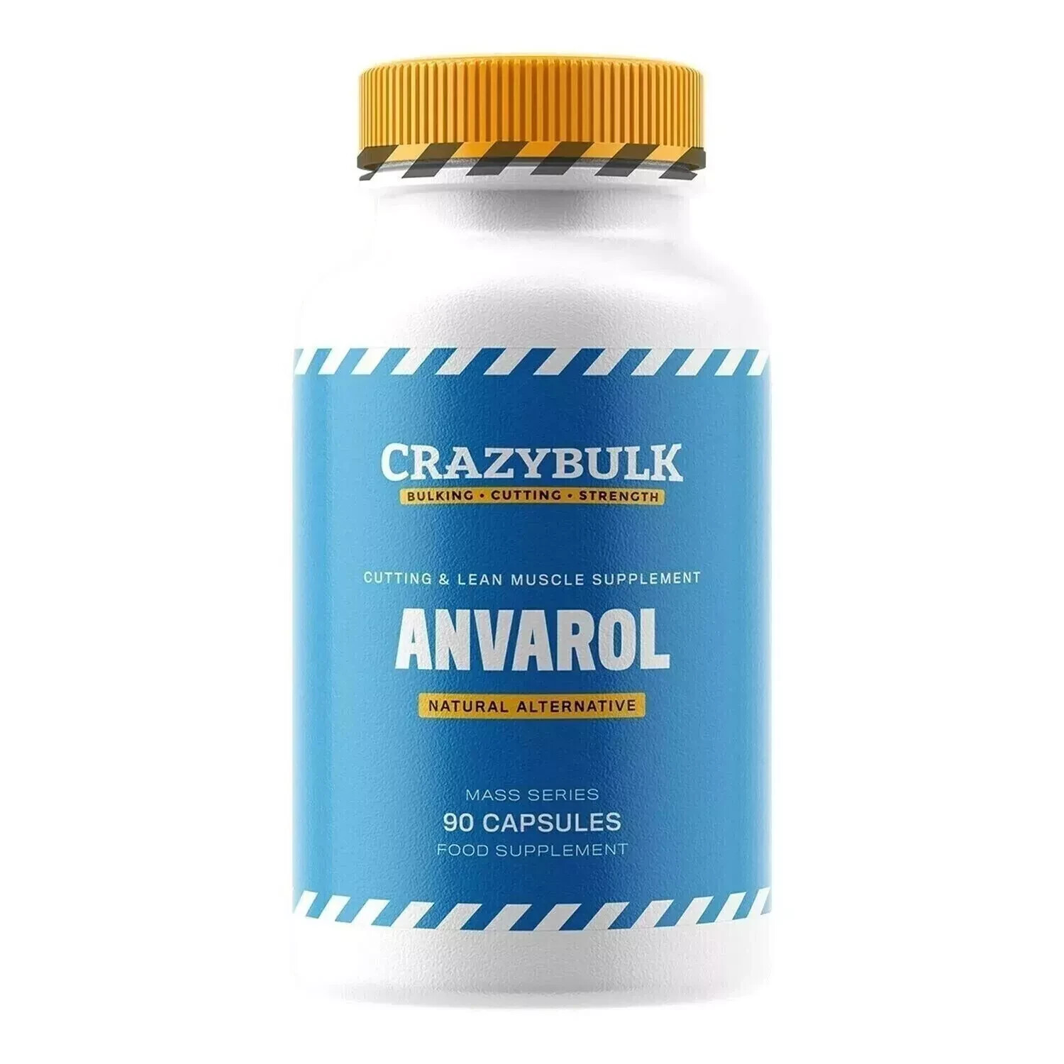 CrazyBulk ANVAROL for Cutting & Lean Muscle Supplement 90 Capsules - Pack of 1 .