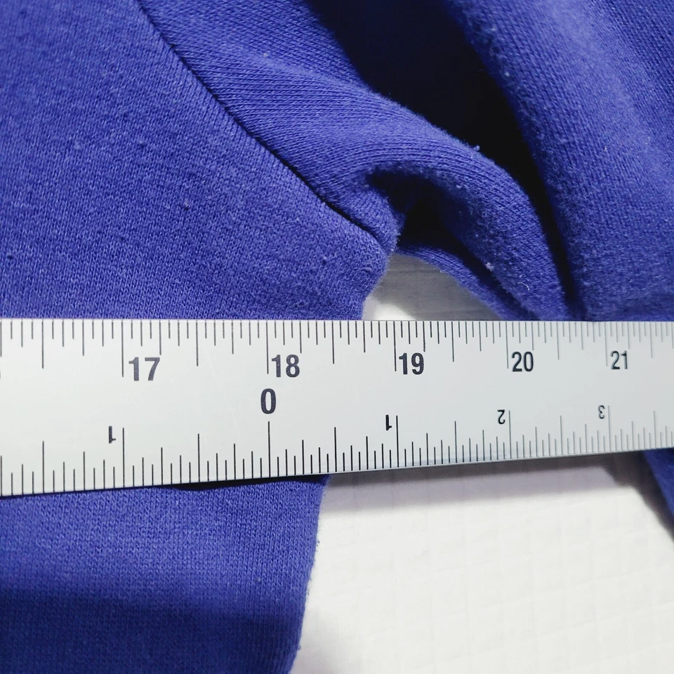 Chaqueta con Capucha Rue 21 Grande Difusa Algodón Poliéster Azul Forrado Franela Foto 4 de 4