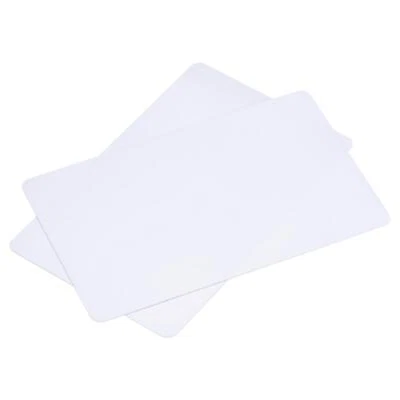 UXCELL 100Stk Blanko PVC Karten für Ausweisdrucker Weiß Kunststoff CR80 10 Mil (CR8010)