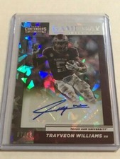 TRAYVEON WILLIAMS 2019 Contenders Draft CRACKED ICE Game Day AUTO # 7/23 Bengals