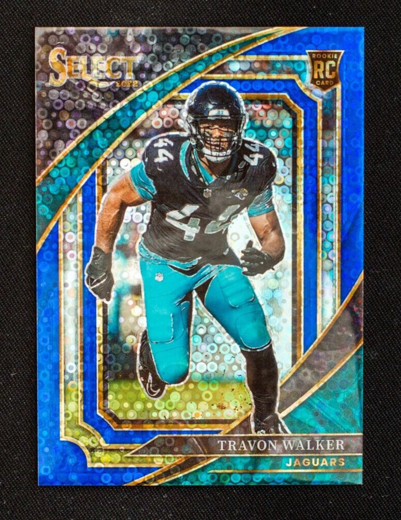 2022 Panini Select - Travon Walker - Rookie Suite Level Blue Disco Prizm SSP /25