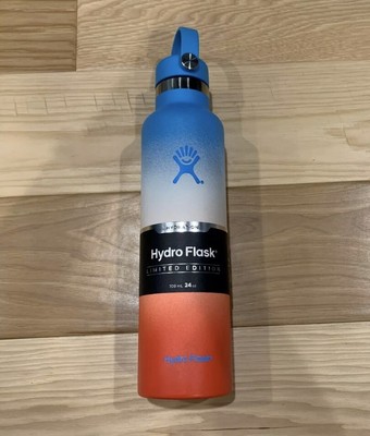 ombre hydro flask red white and blue