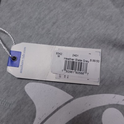 New Southern Tide Heather Slate Grey Skipjack Logo Preppy