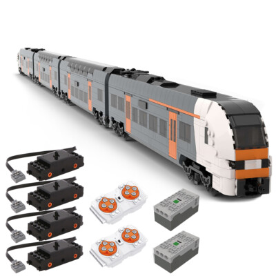 MOC-74130 6wide Dynamic Rhein-Ruhr-Express 2917 Stück Konstruktionsspielzeuge