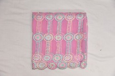 Vintage Indian Bridal Heavy Pink Dupatta Scarf Zari Full Hand Embroidery Stole