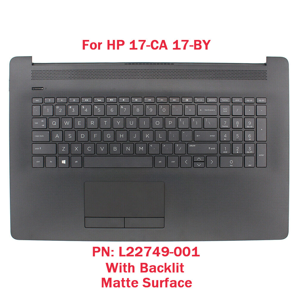 Palmrest Keyboard & Touchpad For HP 17-by0053cl & 17-ca0096nr | L22749-001 & L22750-001, Gray