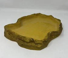 Exo-Terra Granite Rock Reptile Feeding Dish Large - 8"L x 7"W x 1.5"H PT2813
