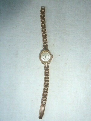  Damenuhr mechanisch vergoldet GUIMPORT Genf Armband PLORGALY Frankreich