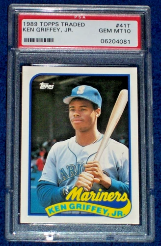 1989 Ken Griffey Jr. rookie #41T Topps Traded PSA 10 Seattle Mariners