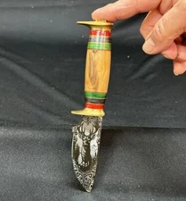 Deer Laser Engraved Fixed Blade Chipaway Cutlery Knife