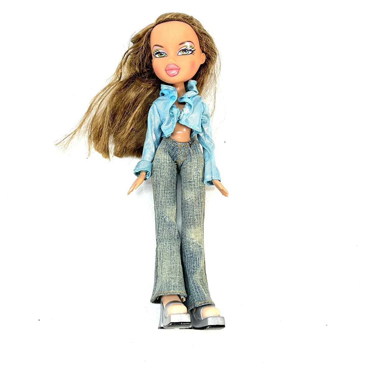 Vintage 2001 MGA Bratz Dana Doll Brunette Green Eyes, With Shirt