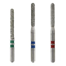 Dental Diamond Bur Zirconia Cutting Round End Cylinder Fine Coarse Burs Z881/014
