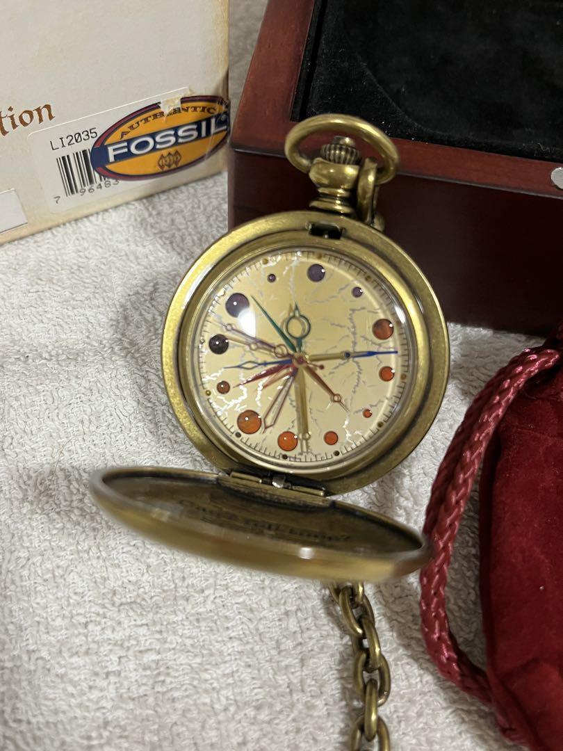 Harry Potter Dumbledore pocket watch by Fossil, never used