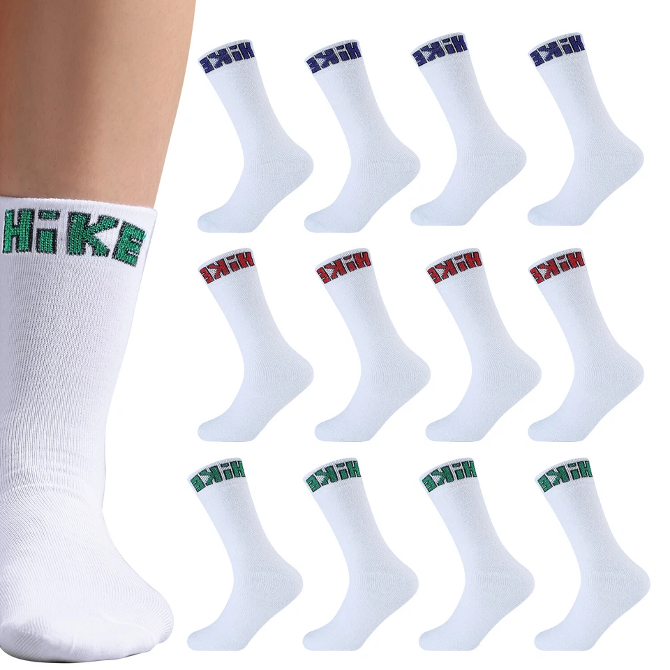 Cotton Rich Mens Socks Outdoor Walking Hiking Work Boot Socks Size 12 Pairs 6-11