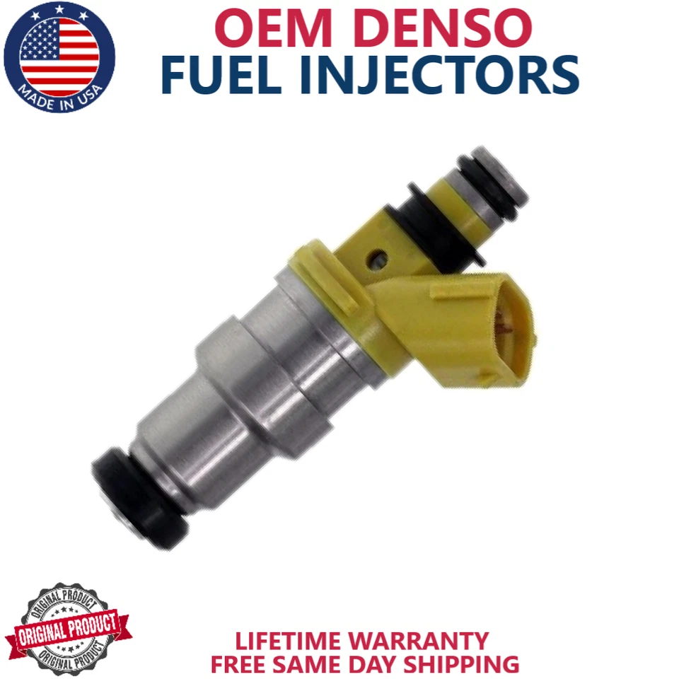 Nuevo juego OEM de 6 inyectores de combustible DENSO para 1986, 1987, 1988 Toyota Supra 3,0 L I6 Foto 2 de 2