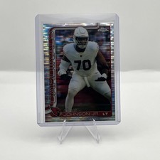 2025 Topps Chrome NFL Football Paris Johnson Jr #3 Pulsar Refractor Cardinals