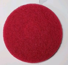 Lot of 5 Red Floor Buffer Scrubbing Pads 12" Round Cleaning Polishing Machine