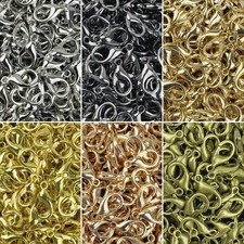 10pack Zinc Alloy Lobster Clasps, DIY Jewelry Connectors for Necklace  Keychain