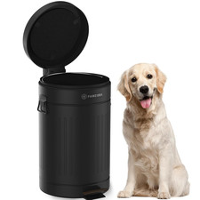Dog Poop Trash Can outside Odor Control, 3.1 Gallon Outdoor Trash Can with Lid,