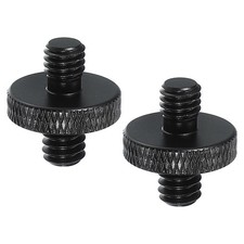 2 Pcs 1/4" Male to M6 Male Tripod Nut Camera Mount Screw1, 18 mm
