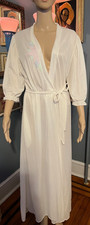 Vintage Nylon Robe Lingerie Kayser NOS White Size Large