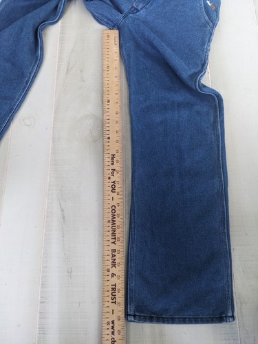 Round House Blue Denim Premium Bib Overalls Kids Size 14 Workwear Chores NWT - Picture 7 of 11