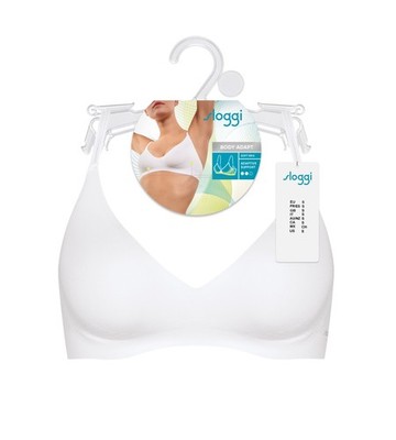 Sloggi Body Adapt Soft Bra BH bügellos Weiß 0003 Bralette Bustier Mikrofaser NEU