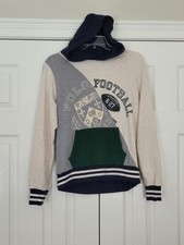 VTG 90s POLO RALPH LAUREN FOOTBALL HOODIE BOYS SIZE LG 14-16