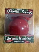 Mini Christmas Ornament Speaker Red Holiday Bluetooth Wireless Mobilecharge