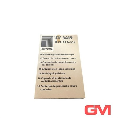 Pack of 10 x Rittal contact protection covers SV3419 protection covers D02-63A E18