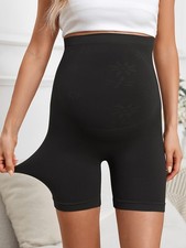 Maternity Support Shorts for Women - High Waisted Seamless Pregnancy Underwear