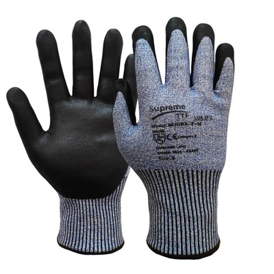 SUPREME TTF Ultimate Level F Cut Resistant Work Gloves Grip Protection against sharp object