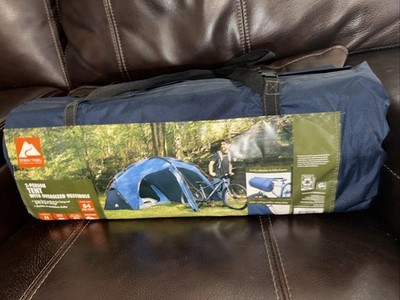 Ozark Trail 2 Person Tent with Oversized Vestibule, Blue New