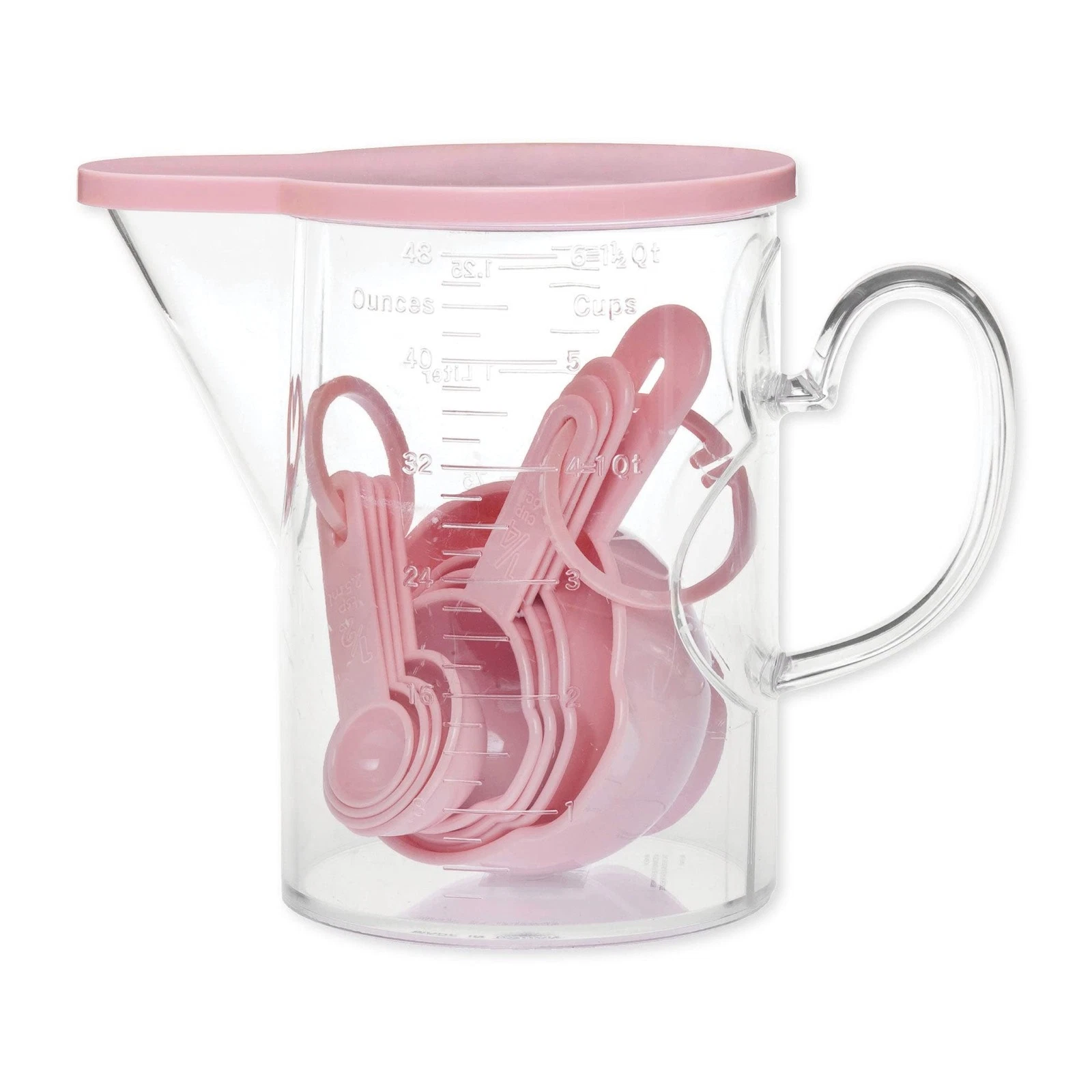 Measuring Cups and Measuring Spoons Set of 10 Pieces, Plastic Multi-Purpose H...