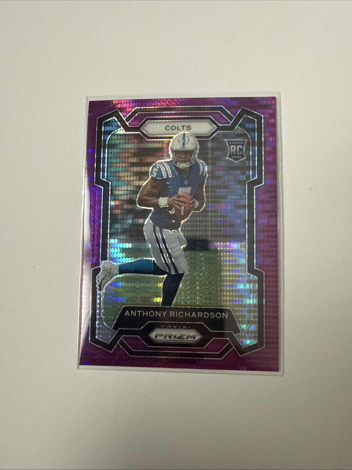2023 Panini Prizm - Rookies Anthony Richardson #343 Purple Pulsar Prizm (RC)