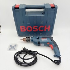 Bosch 1191VSR 1/2 in HAMMER DRILL 7 Amp Corded Tested Case Chuck Key